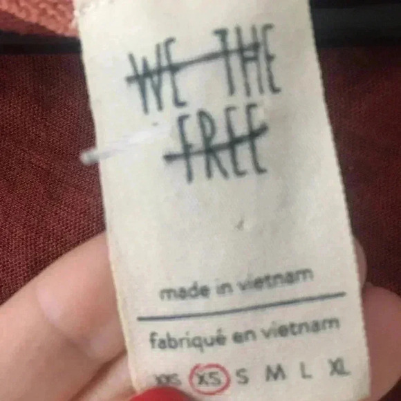 Free People cropped rust top - Picture 2 of 5